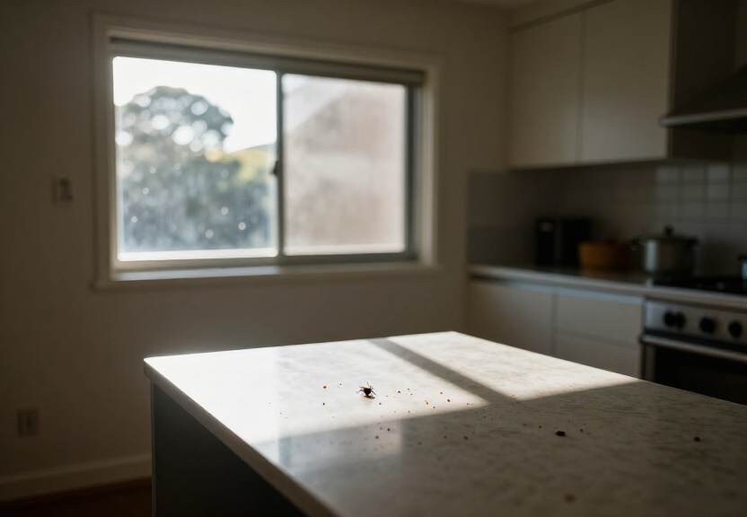 Spider infestation in a Killara roof void before treatment